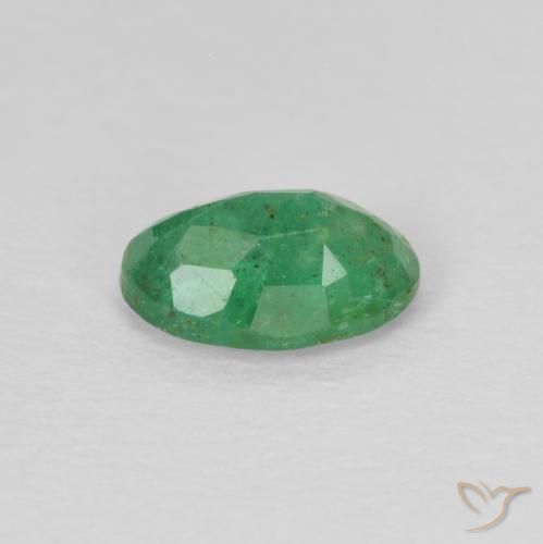 Smeraldo Trifoglio verde naturale da 0.43 ct, Ovale, SI