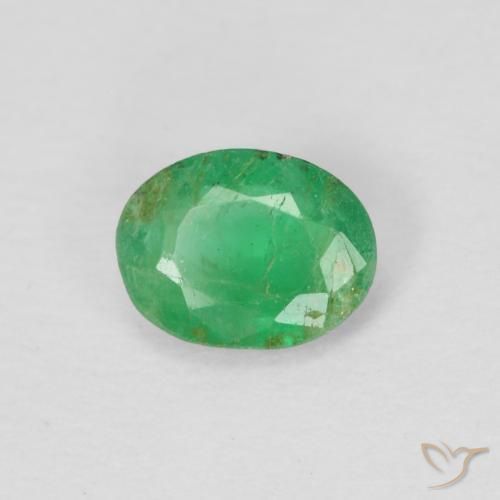 Smeraldo Trifoglio verde naturale da 0.29 ct, Ovale, VS-SI