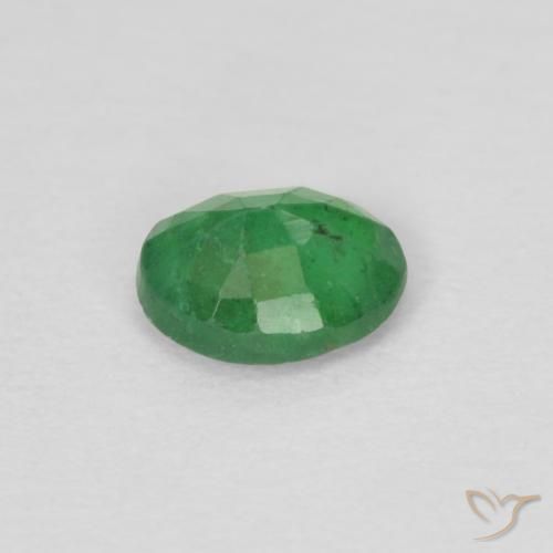 Smeraldo Verde giallastro naturale da 0.28 ct, Ovale, VS-SI
