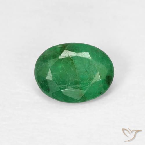0.31ct Naturale Verde medio Smeraldo, Ovale, SI