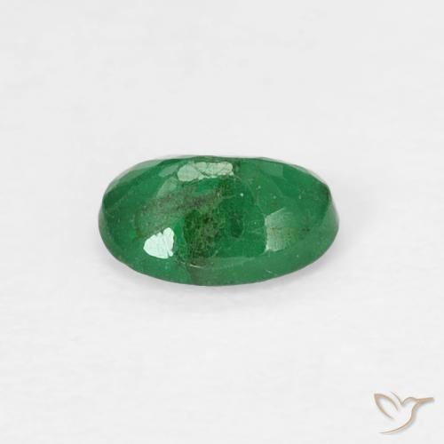 Smeraldo Verde medio naturale da 0.31 ct, Ovale, SI