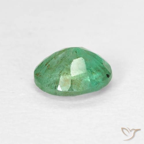 Smeraldo Blu verde naturale da 0.39 ct, Ovale, SI