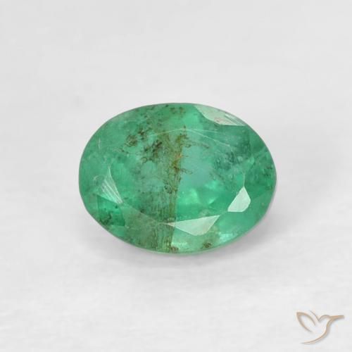 0.47ct Naturale Verde freddo Smeraldo, Ovale, SI