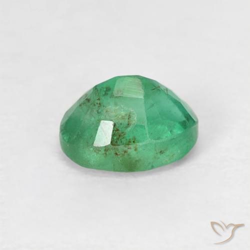 Smeraldo Verde freddo naturale da 0.47 ct, Ovale, SI