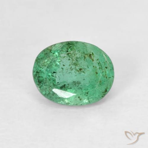 0.38ct Naturale Verde Pistacchio Smeraldo, Ovale, SI