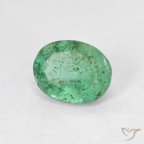 Smeraldo Verde Pistacchio naturale da 0.38 ct, Ovale, SI