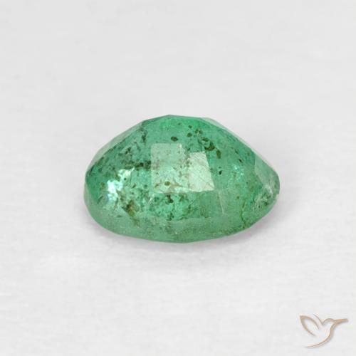 Smeraldo Verde Pistacchio naturale da 0.38 ct, Ovale, SI