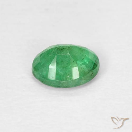 Smeraldo Verde chiaro naturale da 0.31 ct, Ovale, SI