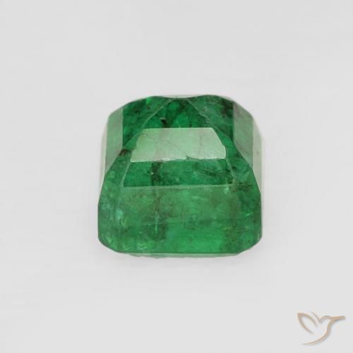 Smeraldo naturale verde da 0,47 ct, taglio smeraldo, SI-I1