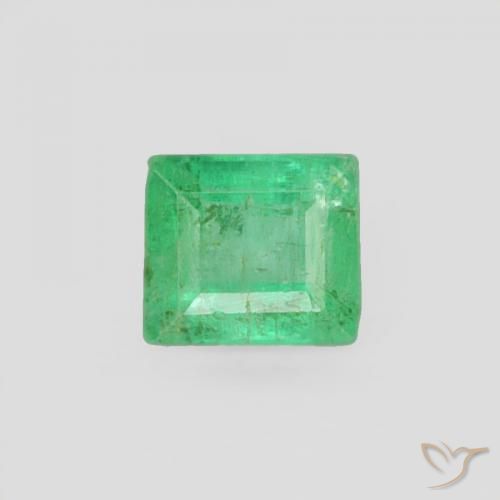 0.19ct Naturale Verde giallastro Smeraldo, Taglio a baguette, SI