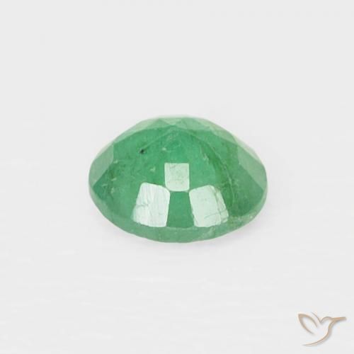 Smeraldo Verde brillante naturale da 0.14 ct, Taglio rotondo, VS