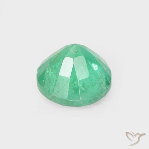 Smeraldo naturale verde da 0,25 ct, taglio rotondo, VS