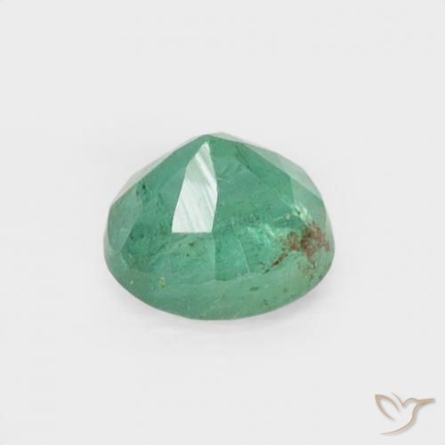 Smeraldo Blu verde naturale da 0.25 ct, Rotondo, VS