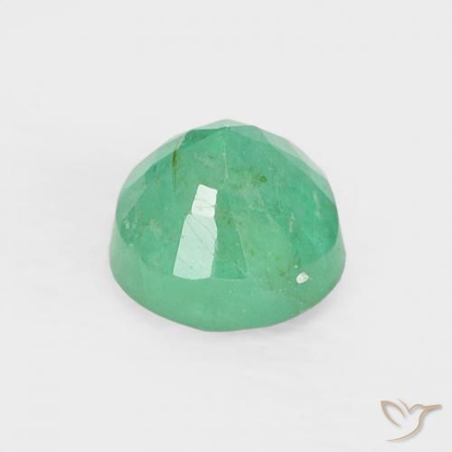 Smeraldo Verde freddo naturale da 0.30 ct, Rotondo, VS