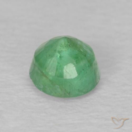 Smeraldo Verde chiaro naturale da 0.23 ct, Rotondo, VS-SI