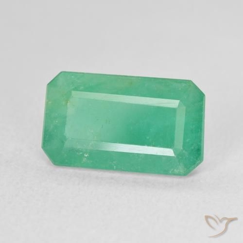 Smeraldo Blu verde naturale da 3.66 ct, Ottagonale / Taglio smeraldo, SI