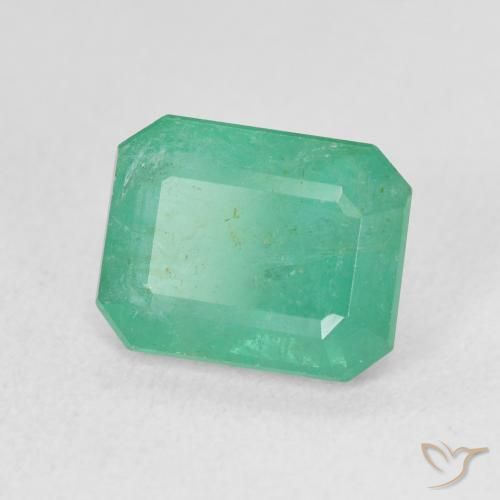 Smeraldo Verde freddo naturale da 3.11 ct, Ottagonale / Taglio smeraldo, SI
