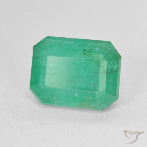 Smeraldo Verde freddo naturale da 4.17 ct, Ottagonale / Taglio smeraldo, SI