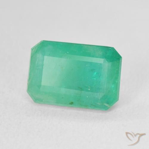 Smeraldo Blu verde naturale da 3.46 ct, Ottagonale / Taglio smeraldo, SI