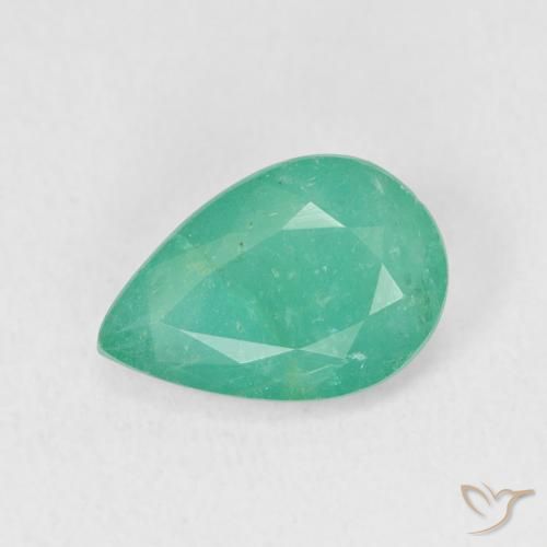 2.48ct Naturale Verde elettrico Smeraldo, Forma a pera, SI