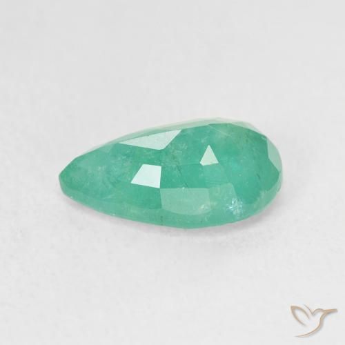 Smeraldo Verde elettrico naturale da 2.48 ct, Forma a pera, SI