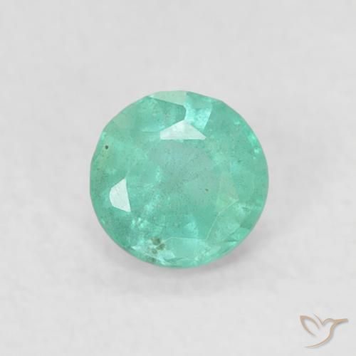 0.15ct Naturale Fresco verde smeraldo Smeraldo, Rotondo, SI