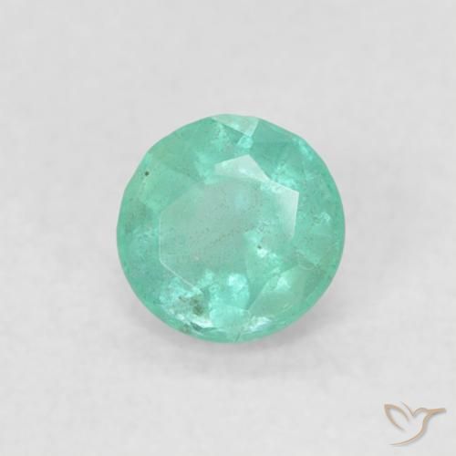 Smeraldo Fresco verde smeraldo naturale da 0.15 ct, Rotondo, SI