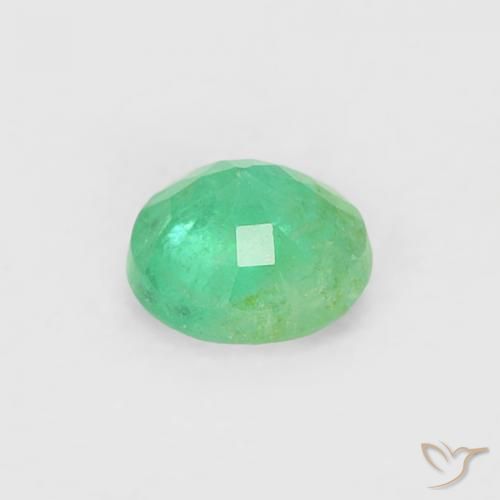 Smeraldo Blu verde naturale da 0.16 ct, Rotondo, SI