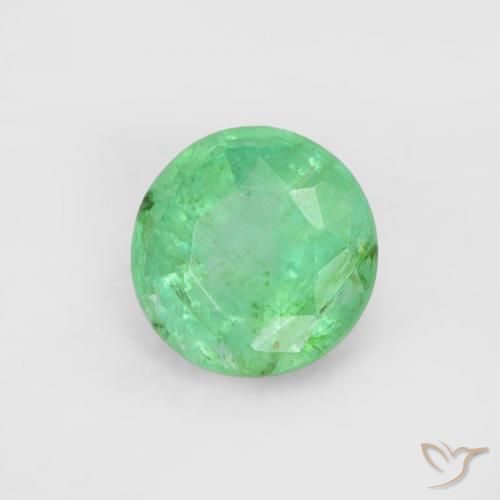 Smeraldo Verde freddo naturale da 0.16 ct, Rotondo, SI