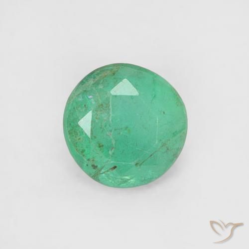 0.16ct Naturale Verde medio Smeraldo, Rotondo, SI