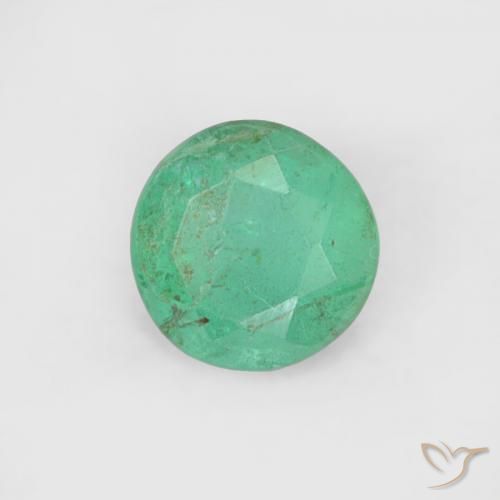 Smeraldo Verde medio naturale da 0.16 ct, Rotondo, SI