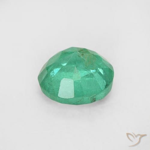Smeraldo Verde freddo naturale da 0.18 ct, Rotondo, SI