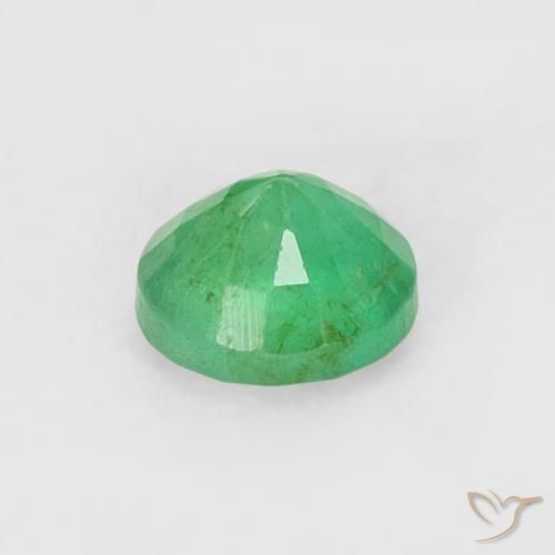 Smeraldo Verde chiaro naturale da 0.19 ct, Rotondo, SI