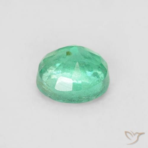 Smeraldo Blu verde naturale da 0.18 ct, Rotondo, SI