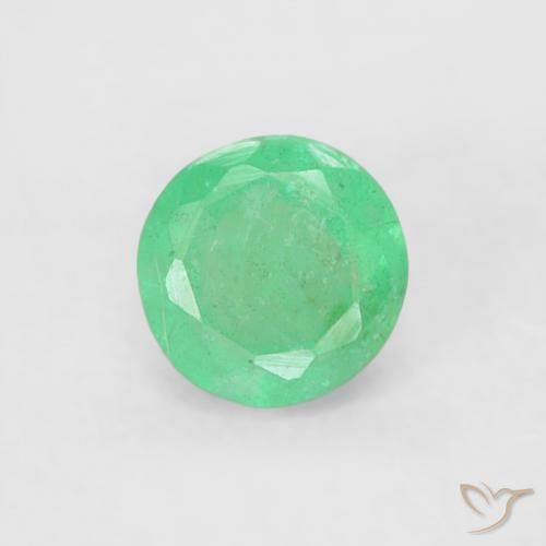 0.17ct Naturale Verde brillante Smeraldo, Rotondo, SI
