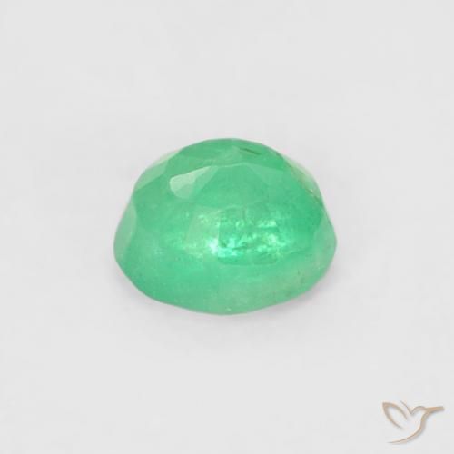 Smeraldo Verde brillante naturale da 0.17 ct, Rotondo, SI