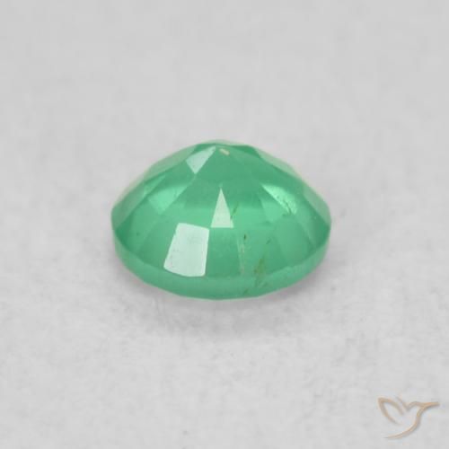 Smeraldo Verde intenso naturale da 0.17 ct, Rotondo, SI