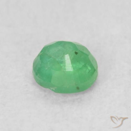 Smeraldo Verde elettrico naturale da 0.19 ct, Rotondo, SI