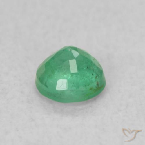 Smeraldo Verde Pistacchio naturale da 0.18 ct, Rotondo, SI