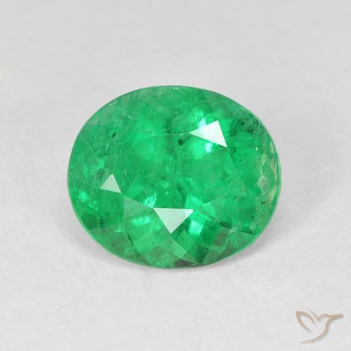 2.38ct Naturale Verde intenso Smeraldo, Ovale, VS-SI