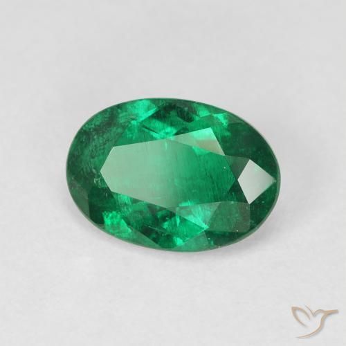 Smeraldo Verde scuro naturale da 1.86 ct, Ovale, VS-SI