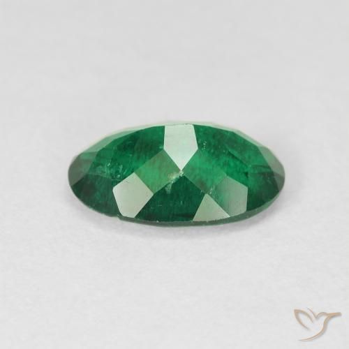 Smeraldo Verde scuro naturale da 1.86 ct, Ovale, VS-SI