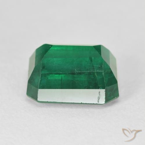 Smeraldo Verde scuro naturale da 5.91 ct, Ottagonale / Taglio smeraldo, VS-SI