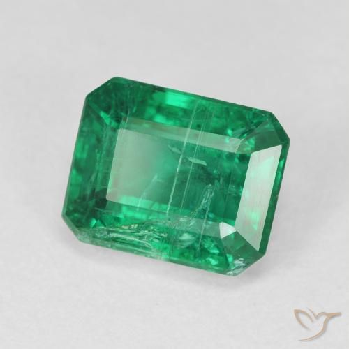 Smeraldo Verde scuro naturale da 3.30 ct, Ottagonale / Taglio smeraldo, VS-SI