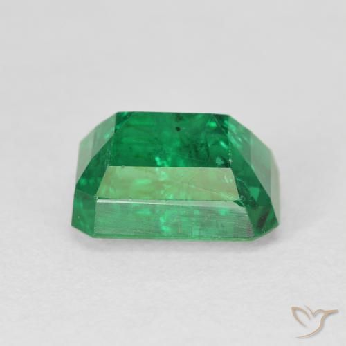 Smeraldo Verde scuro naturale da 3.30 ct, Ottagonale / Taglio smeraldo, VS-SI