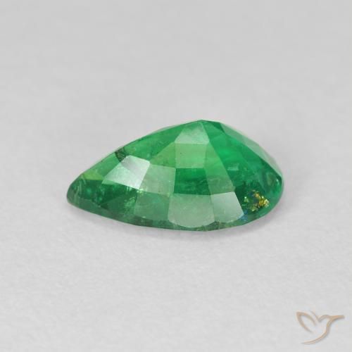 Smeraldo Verde caldo naturale da 2.20 ct, Forma a pera, VS-SI