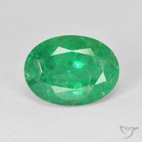 3.92ct Naturale Verde caldo Smeraldo, Ovale, VS-SI