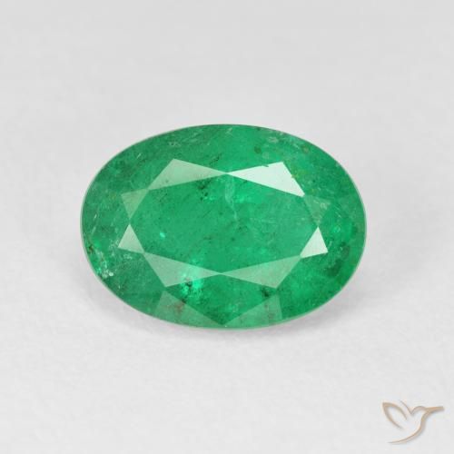 3.38ct Naturale Verde medio Smeraldo, Ovale, VS-SI
