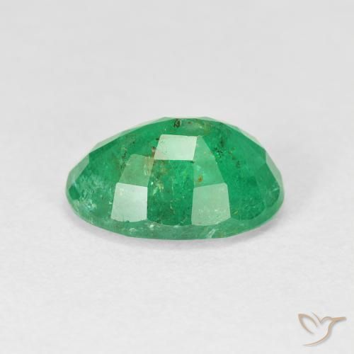 Smeraldo Verde medio naturale da 3.38 ct, Ovale, VS-SI