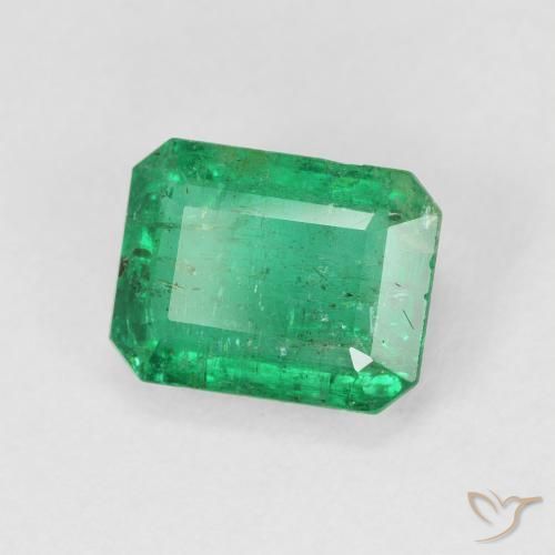 Smeraldo Verde elettrico naturale da 3.51 ct, Ottagonale / Taglio smeraldo, VS-SI